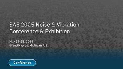 SAE 2025 Noise & Vibration Conference & Exhibition