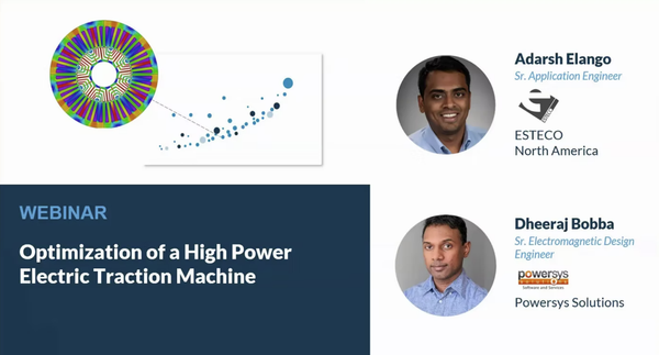 ESTECO Webinar optimization of a high power electric traction machine