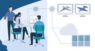 Illustration of server-based Multidisciplinary Design Optimization for aerospace design