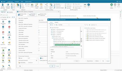 modeFRONTIER Parameter Chooser showing the integration with STAR CCM+ for CFD automation